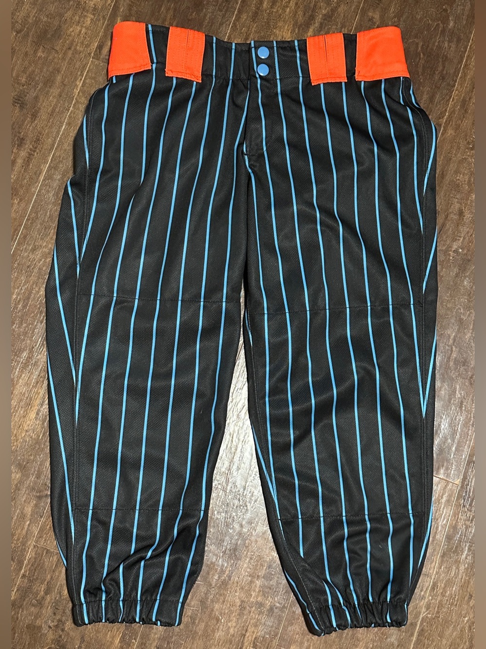 Boombah Striped Baseball Uniform Pants   Black Blue Orange Men’s 32